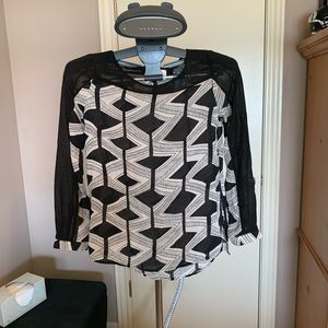 Francesca’s Collection patterned blouse